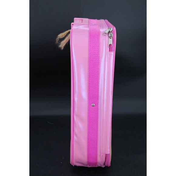 Vintage Y2K Rolling Backpack Pink With Flowers Butterfly Zip Closure Pullout... - Picture 4 of 9